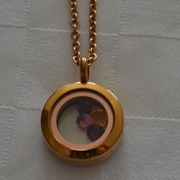 South Hill Designs 19" Rose-gold Tone Crystal Locket - Picture 5 of 9